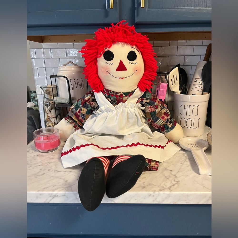 Vintage raggedy Ann doll 36 inches